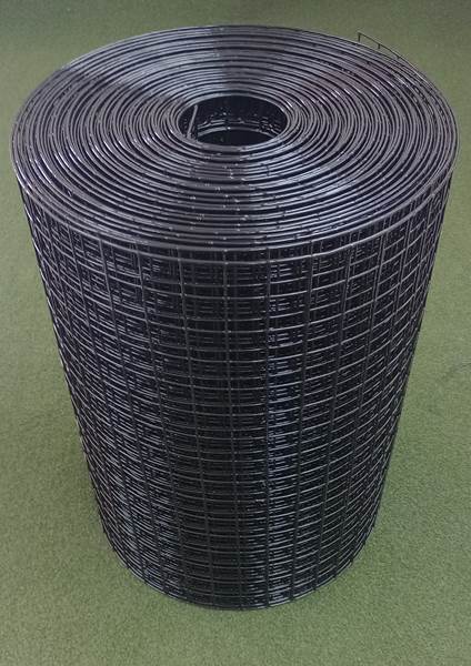 Critterfence Welded Wire Marine Mesh Black Steel 1.5 Inch Square 2 x 150  - 0680332612340