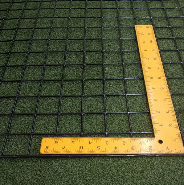 Critterfence Welded Wire Marine Mesh Black Steel 1.5 Inch Square 2 x 150  - 0680332612340